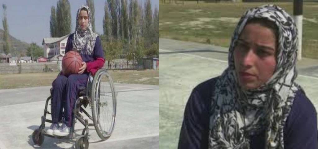 Ishrat Rasheed Kashmiri Wheelchair player