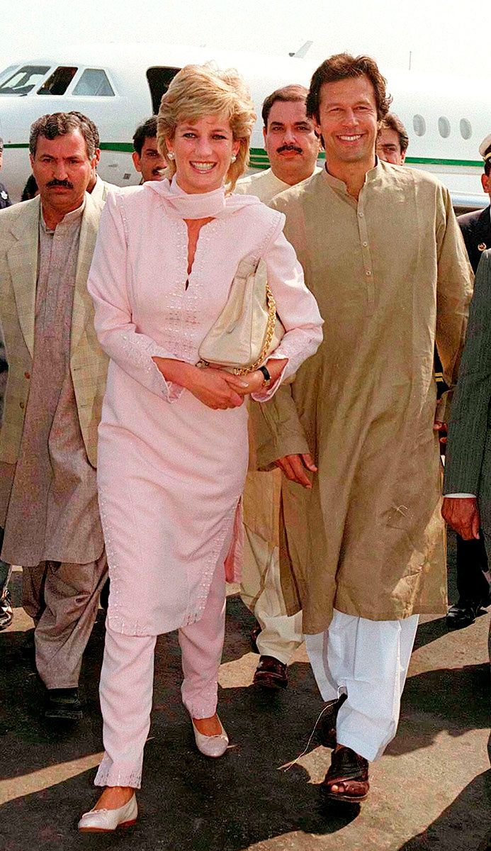 Diana with Imran Khan 
