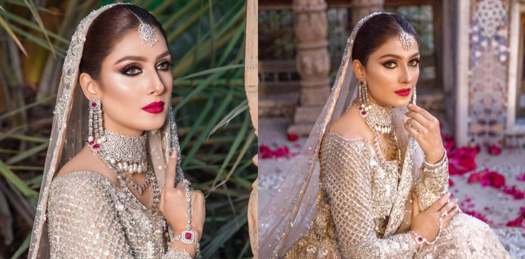 Ayeza Khan Dazzles as a blushing bride in Latest Bridal Photoshoot