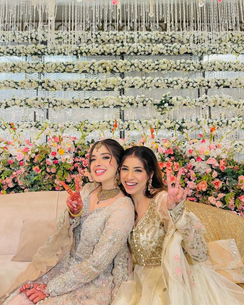 Arisha Razi Khan s Joyful Wedding Reception Parhlo Pink Arisha Razi Khan s Joyful Wedding Reception Parhlo Pink
